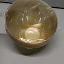 bUCLA 12 Pack Gold Glitter Plastic Serving Bowls - 20 OZ Disposable Snack, Fruit, Chip, Candy Angled Serving Bowls for Party & Thanksgiving