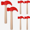 6PCS Wooden Hammer Toys Simulation Hammers Maintenance Tools Educational Toys for Kids Birthday Party Games Supplies