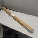 Amazon Basics No Drilling Spring Tension Curtain Rod, Easy to Install, Adjustable 54-90" Width, Sturdy, White, Classic Finial