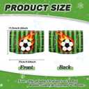 Christmas Soccer Tree Topper,9.8 * 6.2inch Soccer Indoor and Outdoor Christmas Decoration, Large Christmas Tree Topper,Santa Hat Tree Topper Festive Sports Halloween Family Birthday Party Decorations