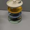 Little Rawr Silicone Ball Drop Tower Toy for Toddlers, 4-Tier Rolling Ramp Track with Wooden Balls, Soft Food-Grade Silicone Montessori Toy for Early Learning, Fine Motor Skill Development, Ages 13