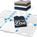 BoxLegend Shirt Folder Board Enlarged Version,Tshirt Organizer for Easy Use ,Laundry Folding Board for Sweaters, Hoodies, and thick Clothing (White)
