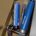 KRETLAW Mini Grease Gun (3000PSI) with 3oz Cartridge Grease and 12'' Flex Hose, Grease Gun Coupler, Grease Injector Needles, Marine