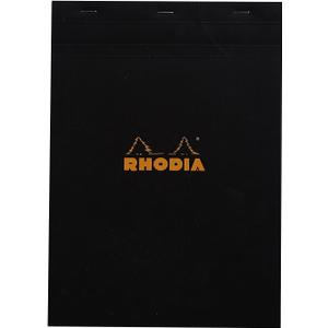 Rhodia Staplebound Pad No.18 - A4 (8.25 x 11.75 inches), Graph, Black