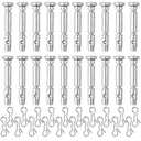 20 Pack 738-04124A and 714-04040 Shear Pins and Cotter Pins, 938-04124 Replacement Shear Pin Kits for 300/500/600 Series Two-Stage Snowblower, Compatible with MTD for Troy Bilt for Craftman
