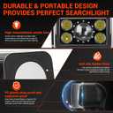Remote Control LED Search Light, 70W 6800lm Spotlight IP68 Waterproof