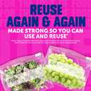 Ziploc Quart Food Storage Bags, Stand-Up Bottom, Easy to Fill, 76 Count