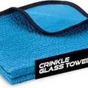 VIKING Glass Microfiber Cleaning Cloth for Car and Home 2 Pack, Glass Towels for Mirror, and Picture Frames, and Car Detailing Kit, 16 inch x 16 inch, Blue