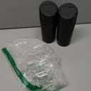 Car Can Bin with Lid - 2 Packs Garbage Can Cup Holder - Black Mini Leakproof Vehicle Bin with 40pcs Bags - Car Organizers and Storage for Front Back Seat Accessories