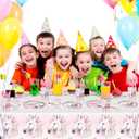 81Pcs Cowgirl Horse Party Decorations Tableware,Horse Lovers Party Tableware Set Pink Cowboy Girl Mustang Party Decorations.