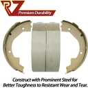 RV MURTS 2 Pairs 10" x 2-1/4" Electric Trailer Brake Shoes Replacement Kits for 2300-3500 lbs Trailer 4 Holes Brake Assembly with Springs&Pins, Trailer Axle Hub Accessories for Camper, Dexter Type.