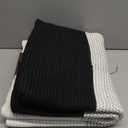 Laundry Hamper 96L Extra Large Laundry Basket, Woven Blanket Basket, Cotton Woven Storage Hamper with Handles for Living Room, Large Baskets for Pillows, Blankets, Clothes-Gradient Black