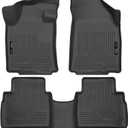 Husky Liners Weatherbeater Floor Mats | Fits 2016-2021 Nissan Maxima | Front & 2nd Row, 3-pc Black - 99621
