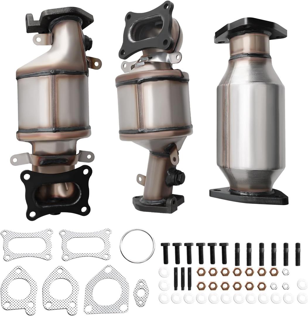 Catalytic Converter Kit for with 2008-2017 Accord, 2008-2019 Odyssey Pilot, Crosstour AccordCrosstour Passport, Ridgeline 3.5L & 2010-2020 MDX, TL, TLX TSX, ZDX, RDX, RL, RXL 3.5L, OE 16658 EPA