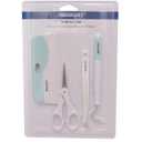 Westcott 00502 Die Cutting Crafting Tools Set with Crafting Tweezers, Detail Scissors, XL Scraper and Weeder Tool, 4 Piece