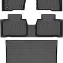Mythoria 3D TPE Heavy Duty Full Set Floor Mats Liners Fit for Ford Edge 2015 2016 2017 2018 2019 2020 2021 2022 2023 2024 2025 - Waterproof Anti-Slip Easy Clean All-Weather Automobile Accessories