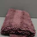 OLANLY Thick Bathroom Rugs 59x24, Extra Soft Absorbent Chenille Striped Bath Rugs, Rubber Backing, Machine Wash Dry, Bath Mats for Bathroom Floor, Tub and Shower, Home Decor Accessories, Deep Plum