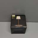 EZVALO Outdoor Cordless Table Lamp, IP65 Waterproof 4500mAh Rechargeble Shower Lamp, Dimmable Touch Lamp, LED Night Light Lamp for Bathroom Patio Camping Restaurant Home 1 Pack (Gold)