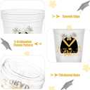 Kochorie 120 Pieces 16 Ounce Graduation Cups Disposable Class of 2026 Cup Clear Print Drink for Hot Cold Drinks Party Supplies, Black and Gold