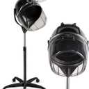 TASALON Professional Hooded Bonnet Hair Dryer Stand with Adjustable Timer, Rolling Wheels - Portable Floor Standing Dryer for Home Salon & Beauty Spa Equipment