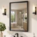 USHOWER 24x36 Inch Black Bathroom Mirrors for Over Sink