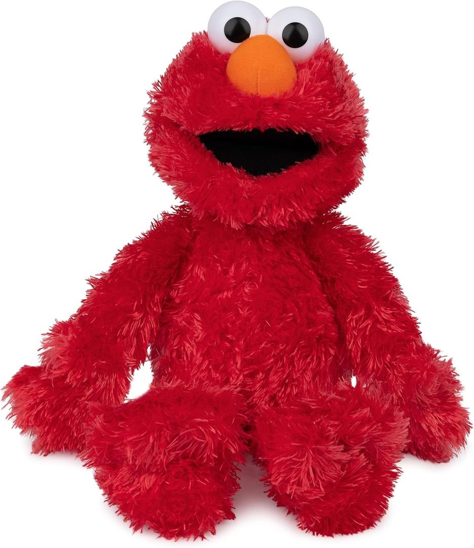GUND Sesame Street Official Elmo Muppet Plush, Premium Plush Toy for Ages 1 & Up, Red, 13