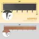 Metal Landscape Edging 39" Lx11 H, 5pcs Steel Garden Edging Border 15Ft Easy-to-Install Metal Edging for Landscaping, Brown