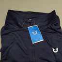 NORTHYARD Men's Quarter Zip Pullover Athletic Running Shirt Long Sleeve | 1/4 Zip Top, Quick Dry Lightweight, Moisture Wicking Breathable, Reflective Strips, Performance Workout Gym, Hiking Sports (Blue, L)