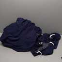 Smiry Round Spandex Tablecloth, Elastic Fitted Washable Tablecloths for 31"-35" Tables, Waterpoof Stretch Picnic Table Cover for Dining, Indoor and Outdoor, Navy