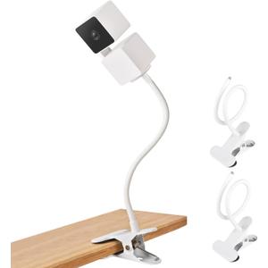 2Pack Flexible Clamp Mount for Wyze Cam Pan V3 Indoor/Outdoor Camera, Cam Pan V2, Cam V4/V3/V2, Cam Outdoor, Gooseneck Monitor Mounting Bracket for Baby, No Tools or Wall Damage