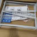 Neatly Made Extra Tall White Wire Shelf Dividers for Closet Organization 8-Pack - Sturdy and Easy Set-Up Closet Shelf Dividers with Bonus Rose Gold Hanger - 16 inches Height & 12 inches Wide