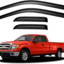 Window Visors Rain Guards for 2004-2014 Ford F150 SuperCab, Out-Channel Window Vent Wind Deflectors Visors Shades for 04-14 F-150 Extended Cab