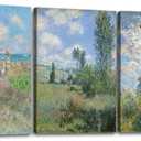 OKEXCKK Woman with a Parasol by Claude Monet Canvas Wall Art, Oil Painting Impressionism Classic Artwork Pictures for Home Decor - 12"x16"