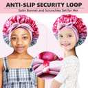 Kids Bonnets for Girls Sleeping Satin Toddler Bonnet Sleep Hair Cap Boys