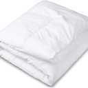 CIRCLESHOME Crib Comforter - Soft and Breathable Toddler Comforter with Square Shape Quilting Design - 100% Cotton - Woven with 200 TC - (37 x 52)