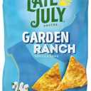 4 x Late July Snacks, Garden Ranch Tortilla Chips, 7.8-oz. Bag (7.8 Ounce (Pack of 1))