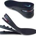 Height Increase Shoe Insoles with Air Cushion (3 Layers (2.5" UP) (Women's 5.5-9.5))