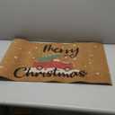 Christmas Doormat, Outdoor & Indoor Merry Christmas Door Mat, Coir Truck Christmas Tree Holiday Door Mats for Front Door Outside Entrances, 17"x30", Red Truck