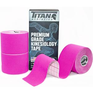 3 Rolls I Uncut I Kinesiology Tape I Premium Quality I Ideal Support for Joints and Muscles (Stretchable, Breathable & Hypoallergenic) (3 Pack, Pink)
