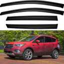 Window Visors Rain Guards Shield for 2013 2014 2015 2016 2017 2018 2019 Ford Escape, Out-Channel Window Vent Wind Deflectors Visors Shades for 13-19 Escape