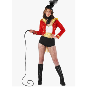fun shack Womens Circus Ringmaster Costume, Lion Tamer Outfit for Women, Ringmaster Dress for Themed Parties Small