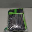 Bodaon 2-Pack Insulated Pizza Delivery Bags, X-Large Reusable Grocery Shopping Bags, Black with Green Edge