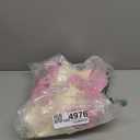 Sanwuta 4 Pcs Canvas Tote Bags Bulk with Zipper Cosmetic Pouch 18.5" Reusable Cotton Shopping Bag with Handle for DIY Craft (Light Pink)