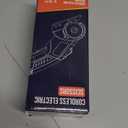 Cordless Electric Scissors: 4V Rechargeable Rotary Cardboard Cutter, 3000mAh Battery, with LED Light, 2 Blades, Box Cutter for Fabric Carpet Carton Plastic Leather Cloth (Blue)