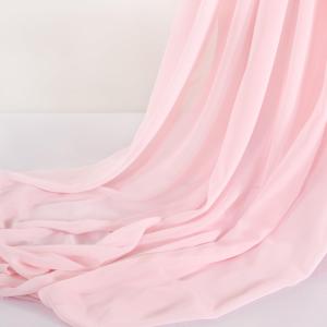 MLMC Pink Chiffon Fabric by The Yard Pre-Cut Sheer Chiffon Arch Fabric 10 Yards Airy Continuous Draping Panels 60 inch Wide for Wedding Backdrop Craft Ceiling Decor