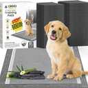 CROCI Charcoal Puppy Pads 23"x24" Standard Size, Odor-Control Carbon Dog Training Pads Absorbs Up to 4 Cups of Liquid, 6-Layer Leak-Proof & Quick Dry Pee Pads for Dogs, Disposable (100 Counts)