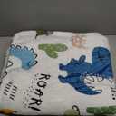 Kids Throw Blanket Super Cute Soft Flannel Blankets for Bed Sofa Living Room Cute Kid Blanket for Boy Girls Kids Baby Children Multicolor Gifts 60 x 50 Inches (Dinosaur1, 60"x50")