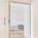 Extra Tall Cate Gate for Doorway: Pressure Mount 74.8"-90.5" Tall Cat Gate for Pets in Extra 30.3"-47.2" Width No Wall Drilling No Toddler for Indoor Stairs Hallway Room Safety Barrier