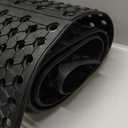 82.6 x 35.4 Inch Non-Slip Commercial Anti-Fatigue Drainage Rubber Mat Roll, Heavy Duty Rubber Floor Mat with Holes for Restaurants, Bars, and Wet Areas, Black