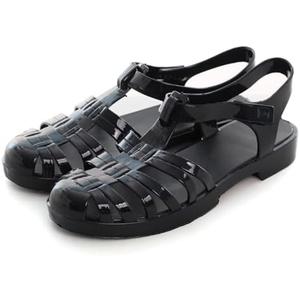 Mia Girl Crystal Jelly Heel Sandals for Women Summer Beach Jelly Shoes Size 9M